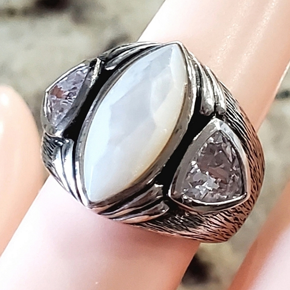 Rare Silpada 925 Sterling Silver Stargazer Ring R2808